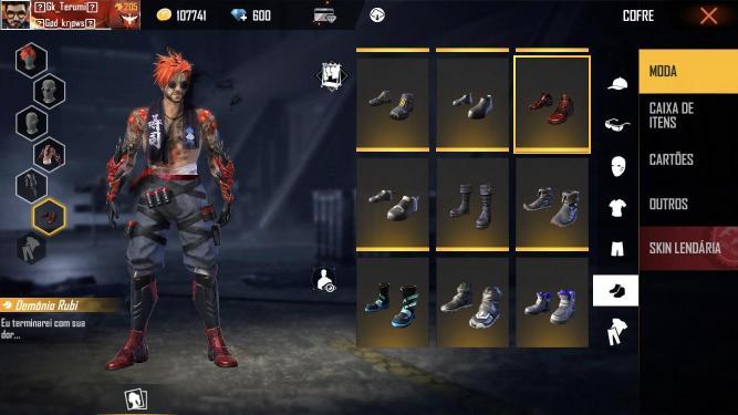 Samurai Renegado Combinação de Roupas e Skins Free Fire Mania