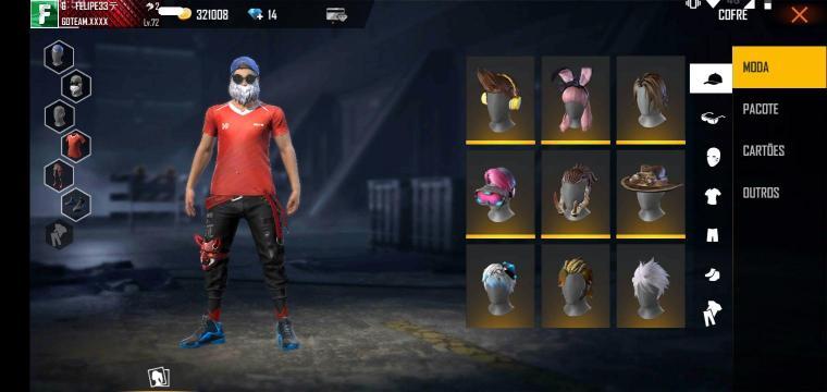 Skin Dos Relíquias, Combinação de Roupas e Skins