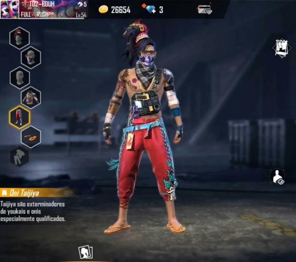 SKIN X1 DOS CRIAS, Combinação de Roupas e Skins