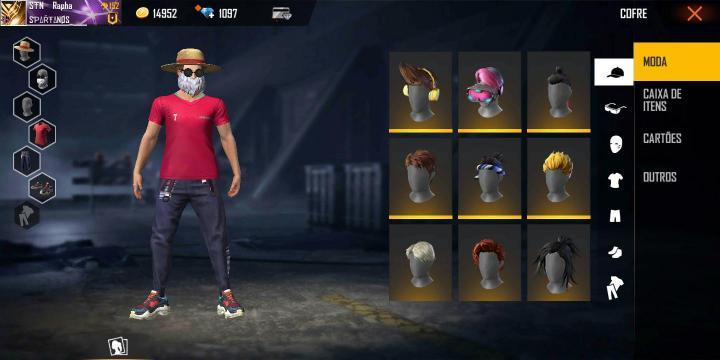 Conta Free Fire Barata (Skins Masculino) - DFG