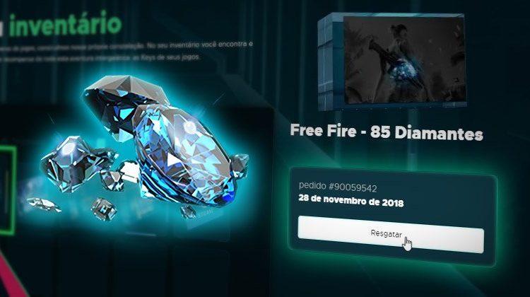 Free Fire: como resgatar diamantes comprados pelo Recarga Jogo