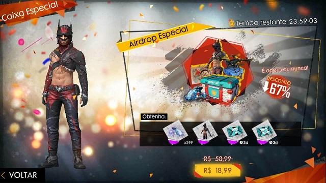 COMO FAZER APARECER AIRDROP ESPECIAL DE 1 REAL NO FREE FIRE! 