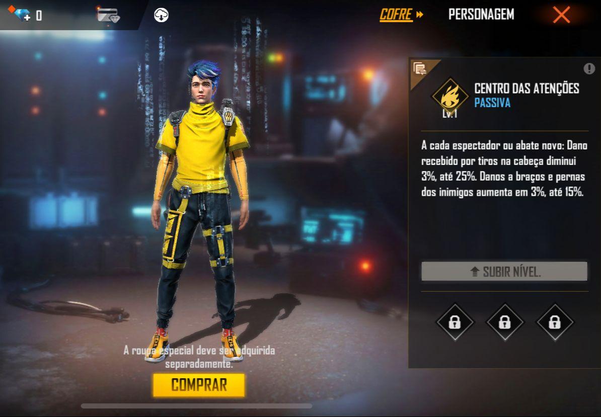 Garena Free Fire - O Wolfrahh está chegando para telar no FF! Sua  habilidade Centro das Atenções reduz o dano de tiros na cabeça, ao mesmo  tempo em que o dano aos