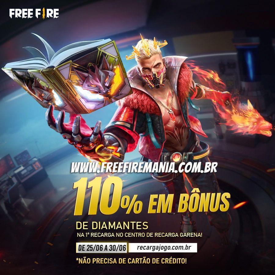 Free Fire: evento de recarga de diamantes dá até 110% de bônus no jogo