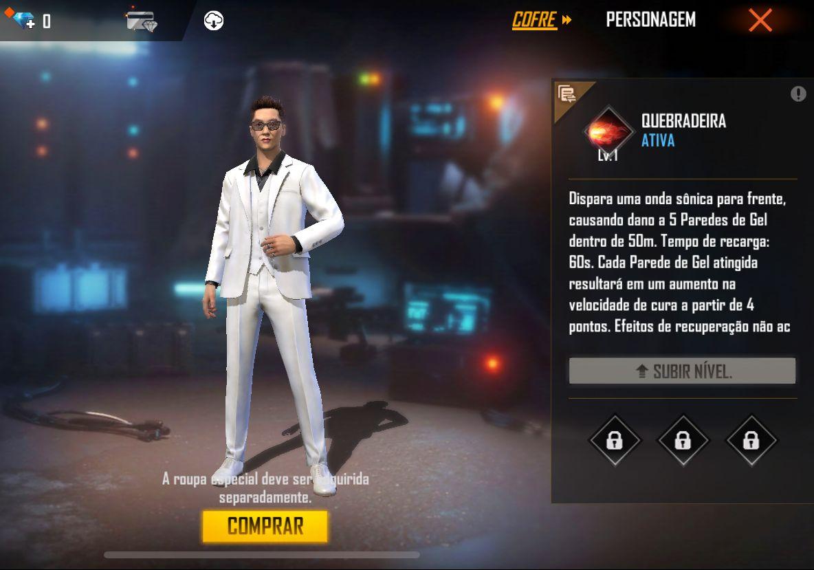 Free Fire recebe atualização OB26 com novo personagem Skyler