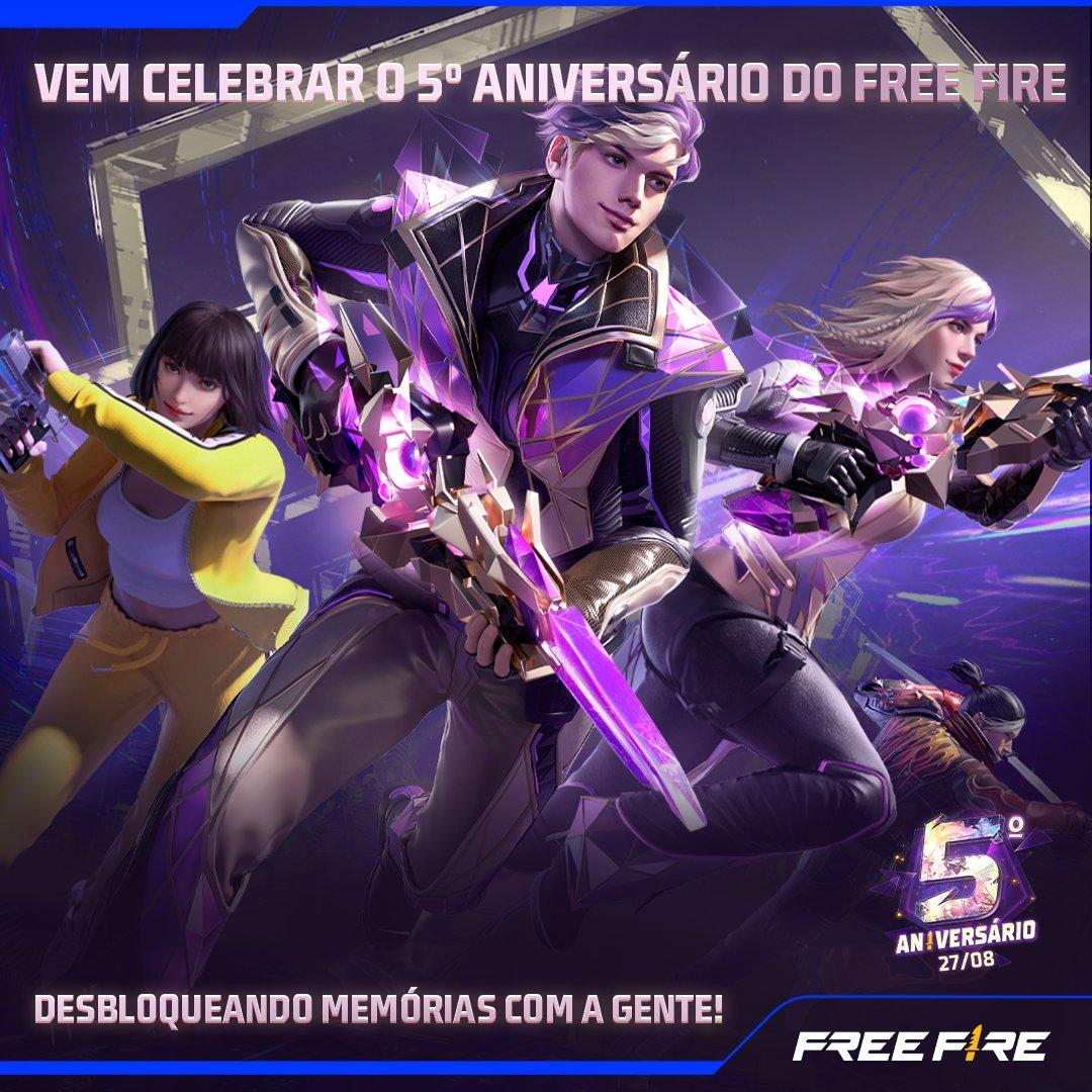 Free Fire celebra 5 anos com 1º show de Justin Bieber no jogo