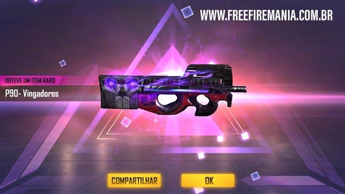 Weapon Royale P90 Avengers Reached Free Fire Free Fire Mania