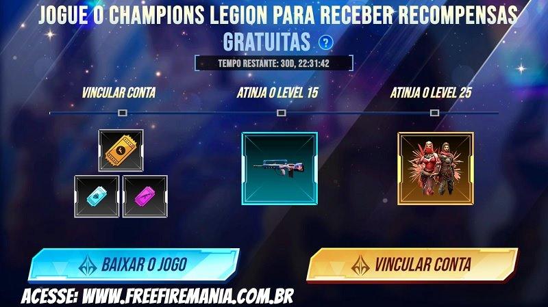 Gøre en indsats Temmelig petroleum Free Fire and Champions Legion partnership gives players items - Free Fire  Mania