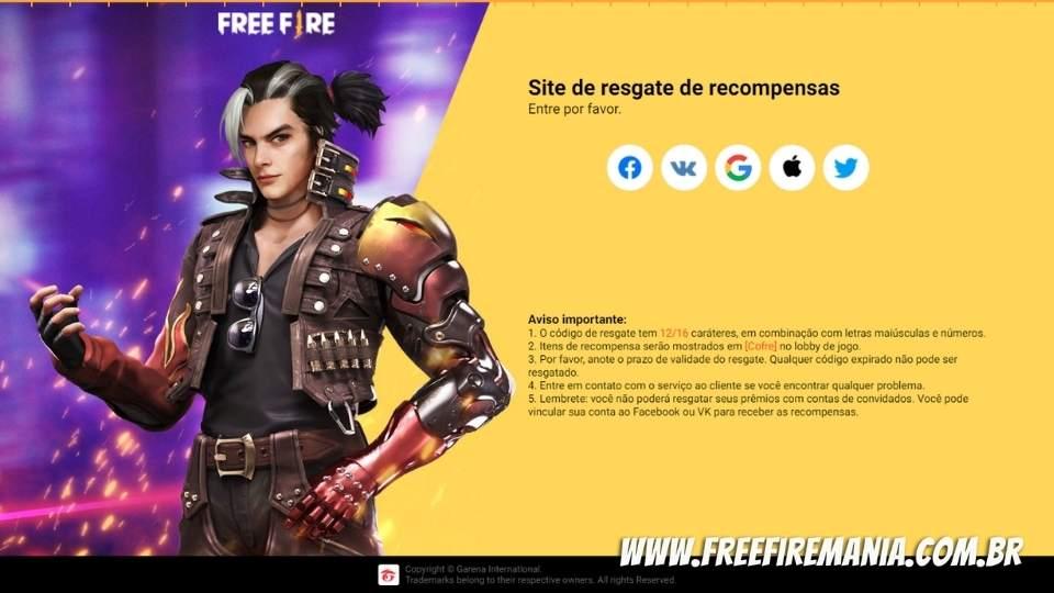 Código Free Fire: Lista de recompensas lendárias lançadas em 2022