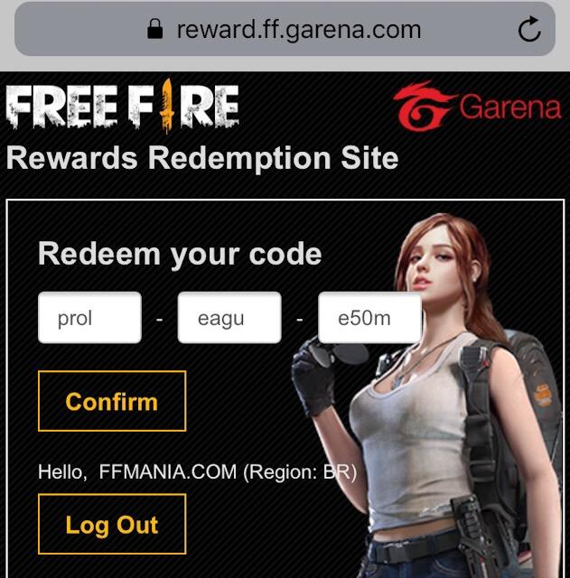 Reward FF Garena: Como usar o site de resgate de códigos de Free