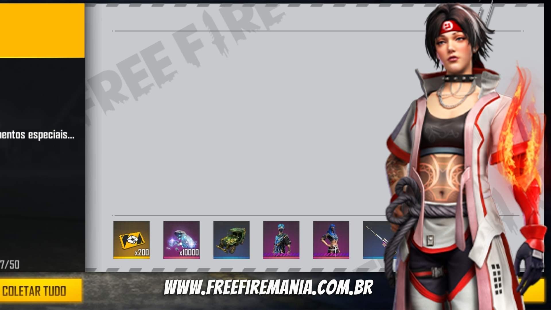 Free Fire: Confira o codiguin infinito Presente de Yagami