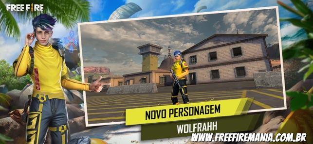 Free Fire: novo personagem Wolfrahh tem dinâmica especial de dano