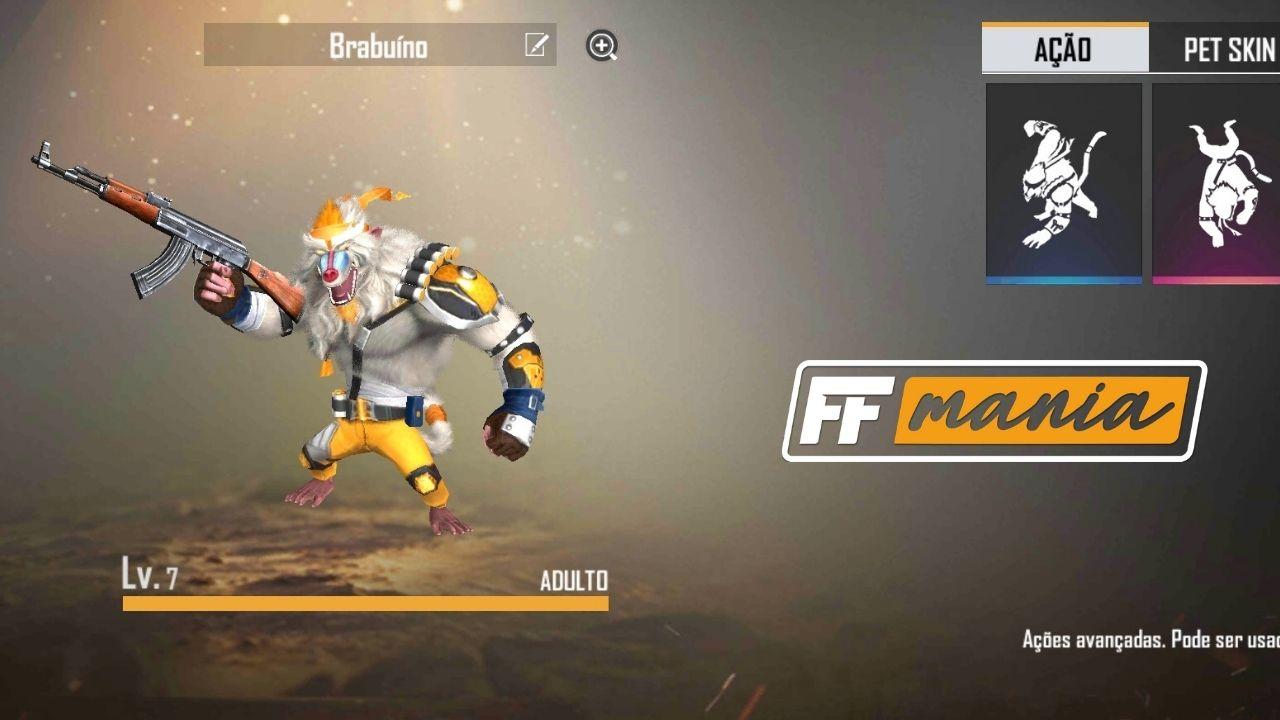 Free Fire: Brabuíno é o novo pet do jogo; conheça habilidade