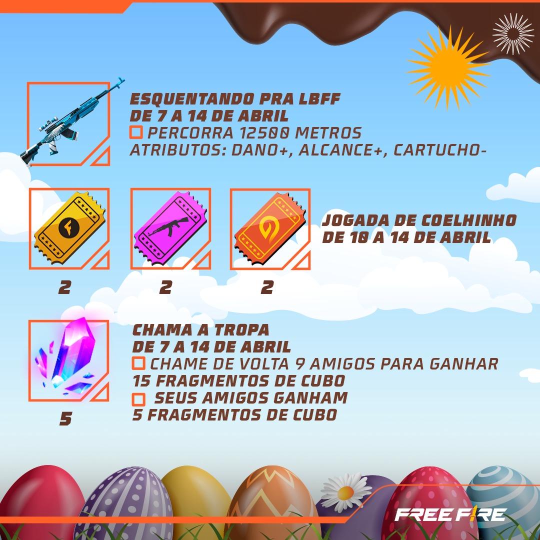 Hora de caçar! Garena Free Fire anuncia evento de Páscoa com muitas  recompensas e novidades 