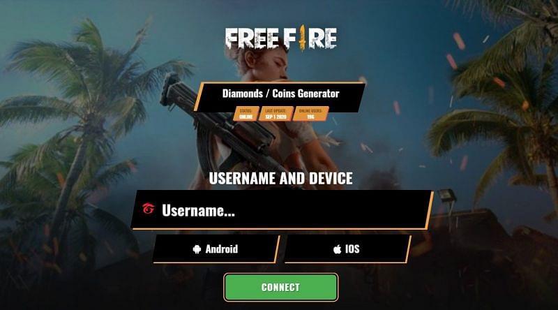 Free Fire Diamond Generator See Illegal Websites Circulating On The Internet Free Fire Mania