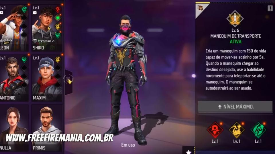 Novo personagem do Free Fire pode se teleportar: veja a habilidade