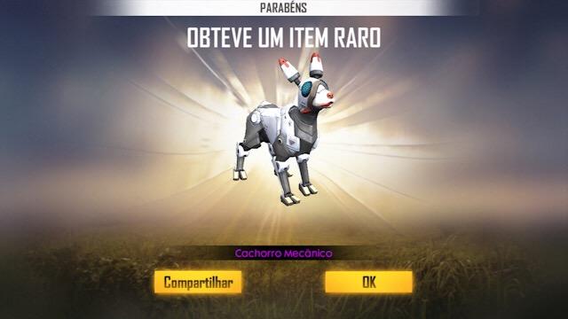 Finalmente! Novo Pet Cachorro Mecânico Free Fire Mania