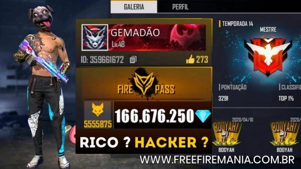 ¡166 millones de diamantes en Free Fire, el jugador más