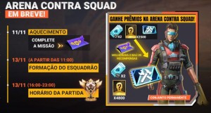 Contra Squad ranqueado Free Fire: entenda patentes e estrelas do