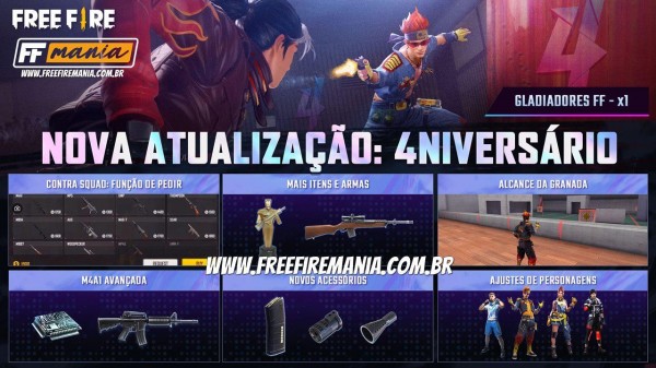 Actualizacion De Agosto De 2021 De Free Fire Notas De La Actualizacion Del Cuarto Aniversario Conozca Todo Lo Que Cambiara Free Fire Mania