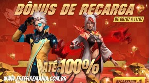 Free Fire libera bônus de 100% nas recargas de diamantes em agosto 2022;  veja data