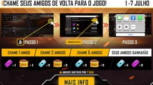 ATÉ 19.999 DIAMANTES?? COMO CHAMAR AMIGO DE VOLTA NO FREE FIRE - Mania Free  Fire