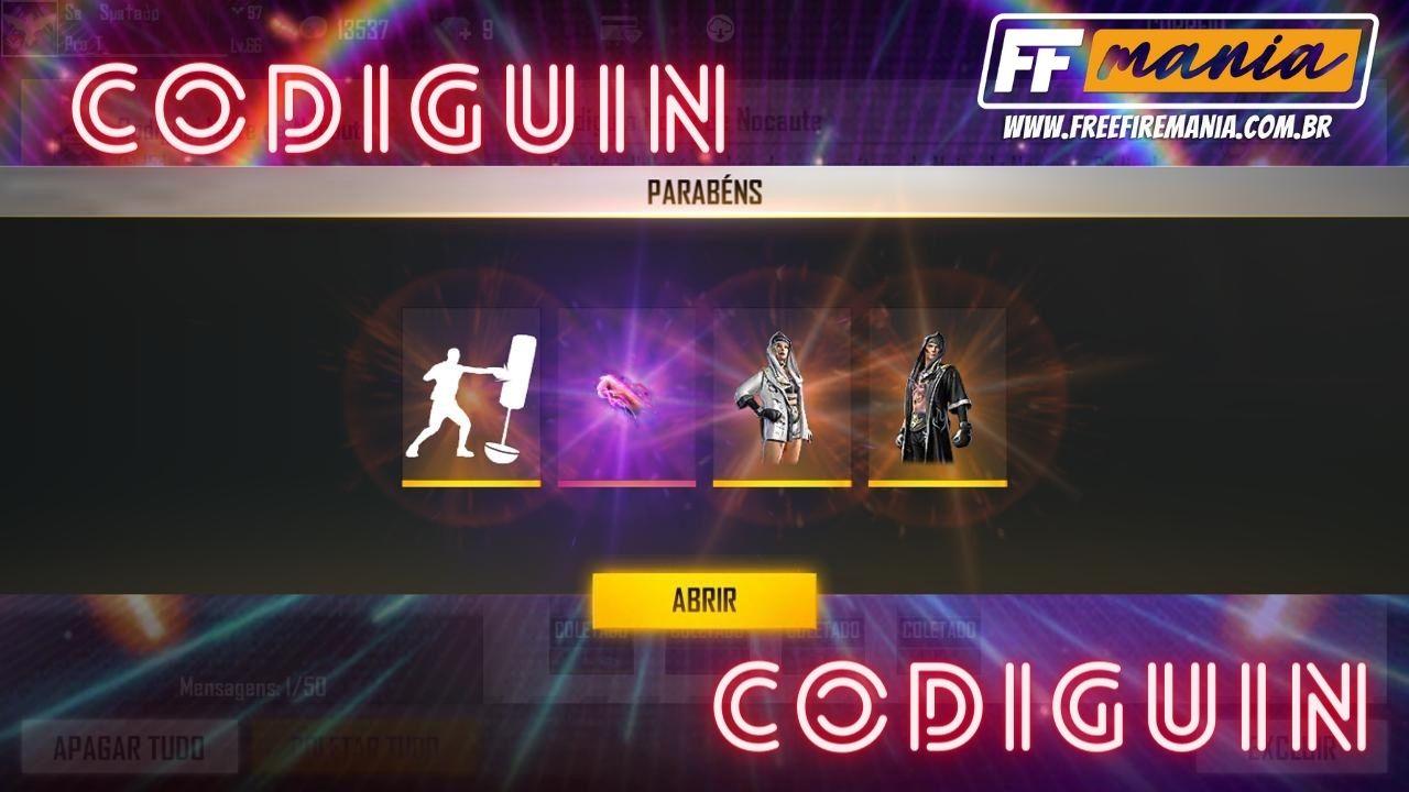 Codiguin FF: lista de código Free Fire válidos hoje, 4 de