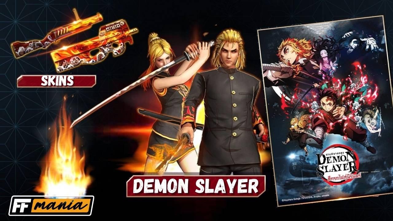 Free Fire terá colaboração com animação Demon Slayer - tudoep