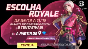 Free Fire e Demon Slayer: Pacotes Caçador Colérico e Caçadora Colérica  estarão no Luzes do Destino