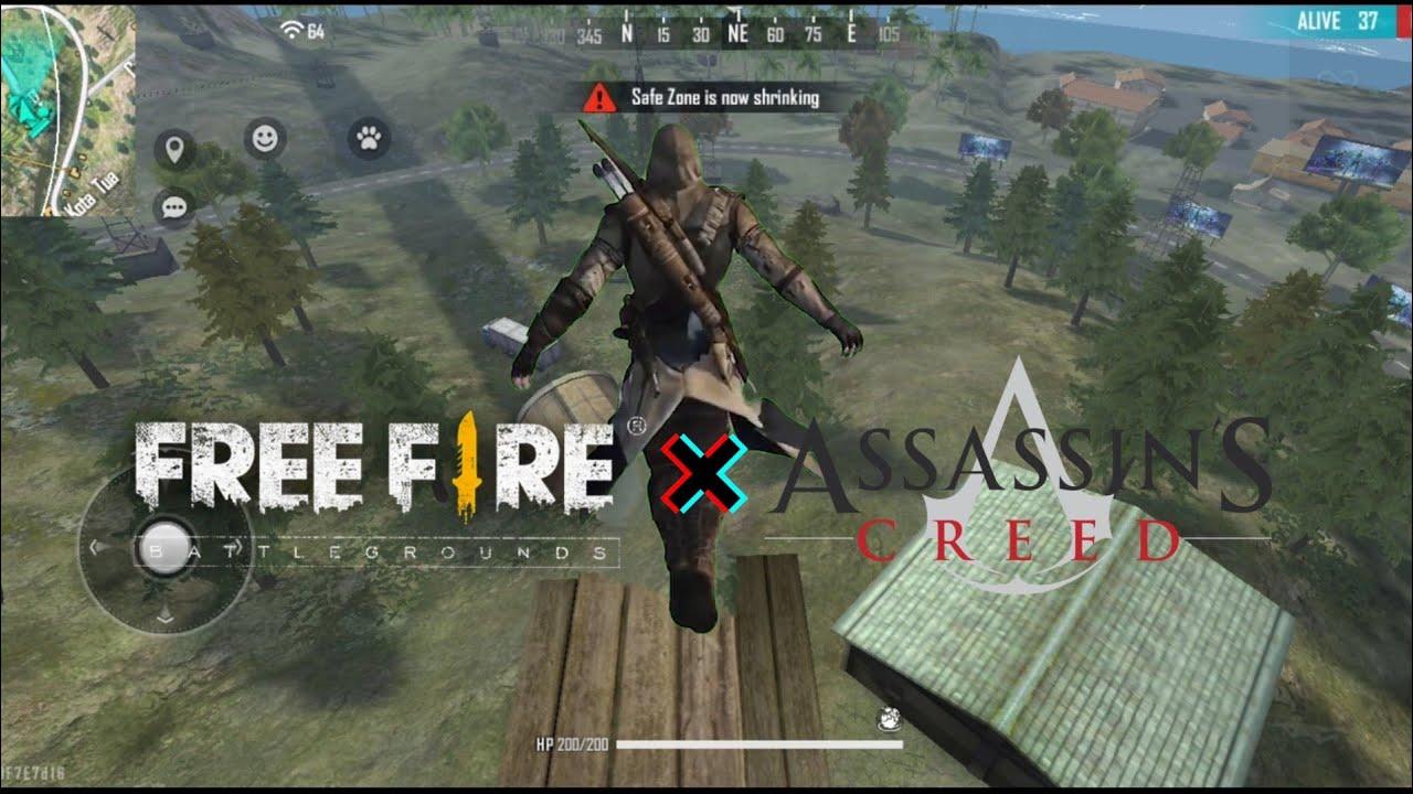Realize o “Salto da Fé” no novo evento do Free Fire com Assassin's Creed