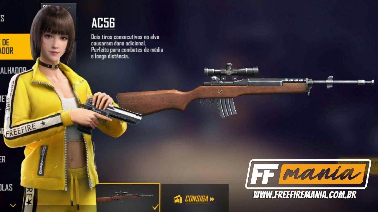 Free Fire: novo personagem Luqueta e arma AUG no Servidor Avançado