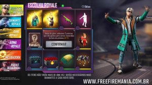 COMO PEGAR PACOTE INOSUKE NO FREE FIRE EVENTO TOKEN ROYALE DEMON SLAYER 