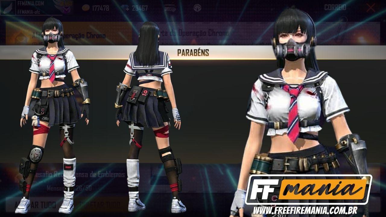 Garena Free Fire - A skin feminina Tropa de Exploração é fiel ao uniforme  do anime e uma combinação perfeita com o Free Fire! #EntreguemSeusCorações