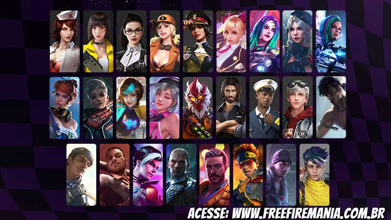Free Fire 4 Anos: um guia completo com todos os 39 personagens - 12/03/2020  - UOL Start