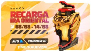 Recarga Free Fire: ganhe Mochila - Traços da Redenção ao comprar diamantes  em 18 de agosto (2023)