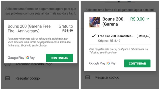 Resgate Agora 200 Diamantes na Google Play Grátis!