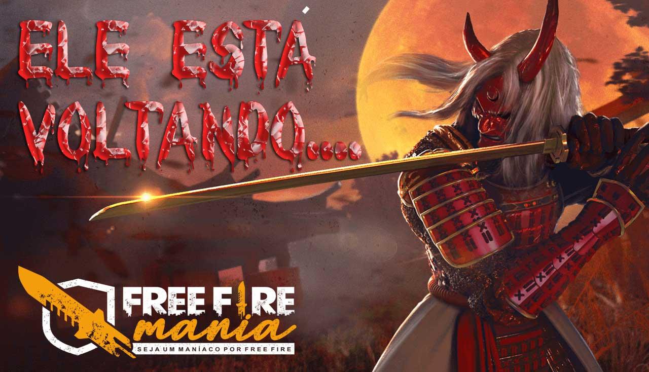 OFICIAL! SKIN DO SAMURAI ESTÁ VOLTANDO! - Free Fire Club