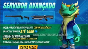 Código de ativação Servidor Avançado Free Fire maio 2022 - Free Fire Club